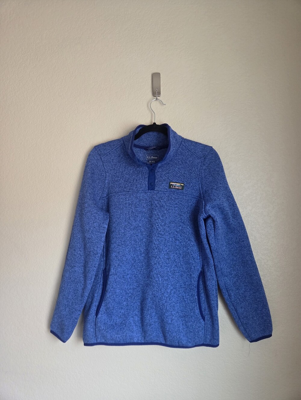 L.L Bean Womens Sweater Fleece Pullover Size Medium